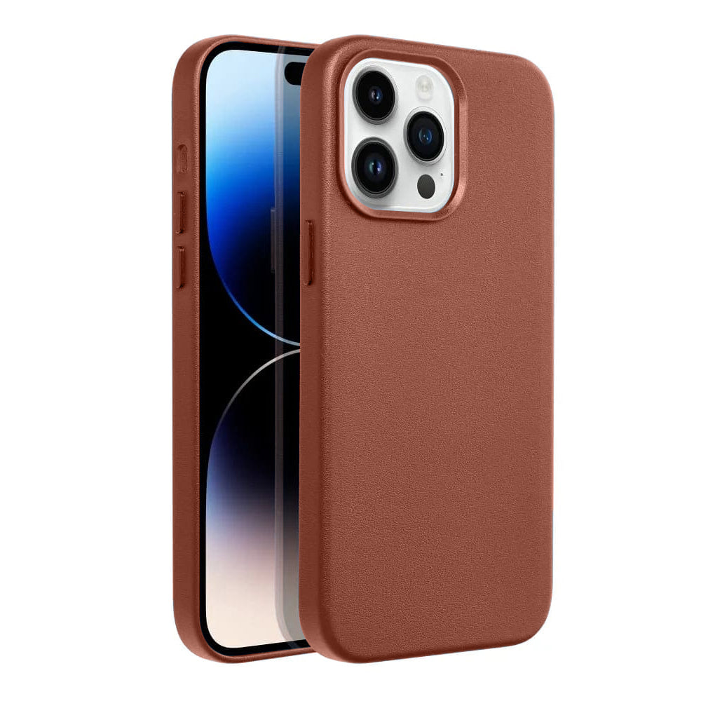Casify Leren Hoesje met MagSafe voor de iPhone 15 Pro - Omber