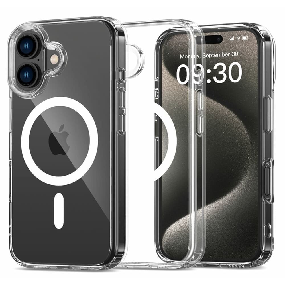 Casify Doorzichtig Hoesje met MagSafe voor de iPhone 16 - Transparant