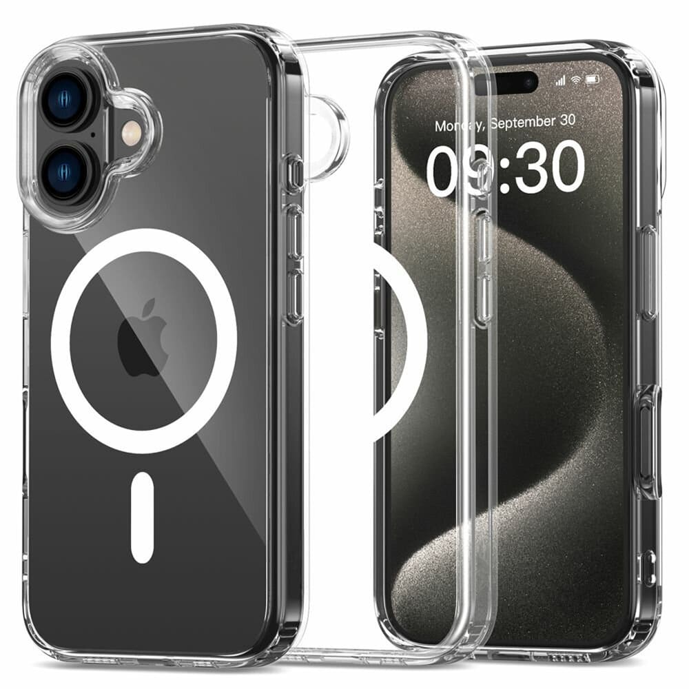Casify Doorzichtig Hoesje met MagSafe voor de iPhone 16 Plus - Transparant