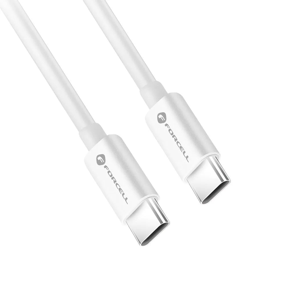 Forcell USB-C naar USB-C Kabel 60W QC4.0/PD – 3 meter – Wit