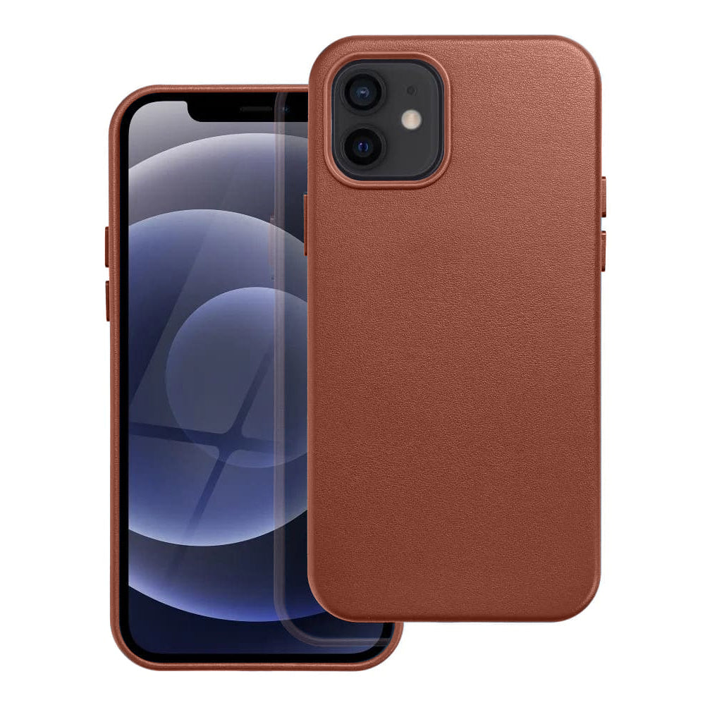 Casify Leren Hoesje met MagSafe voor de iPhone 12 Mini - Omber