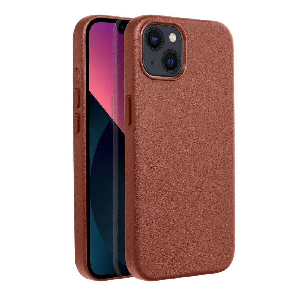 Casify Leren Hoesje met MagSafe voor de iPhone 13/14 - Omber