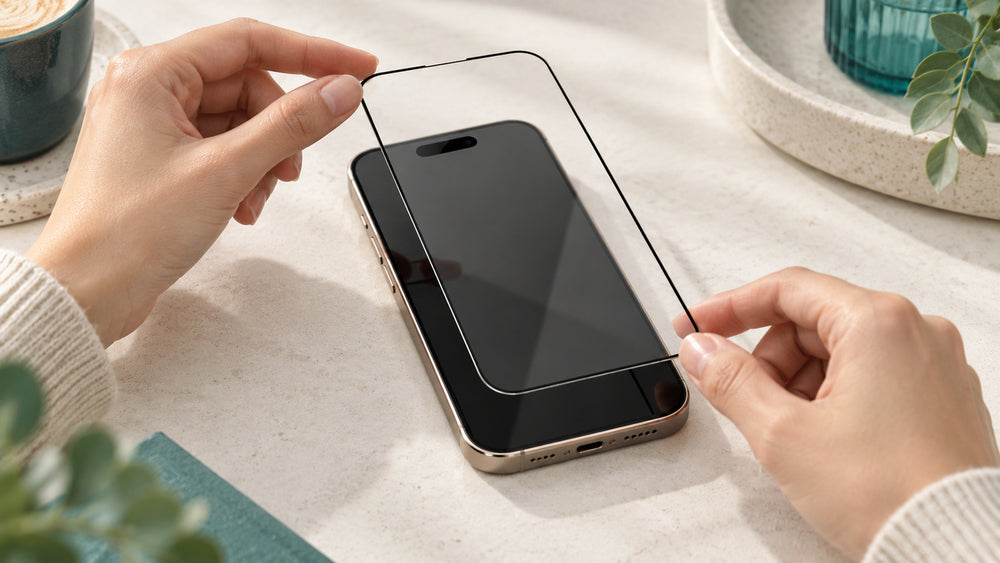Screenprotector aanbrengen zonder luchtbellen