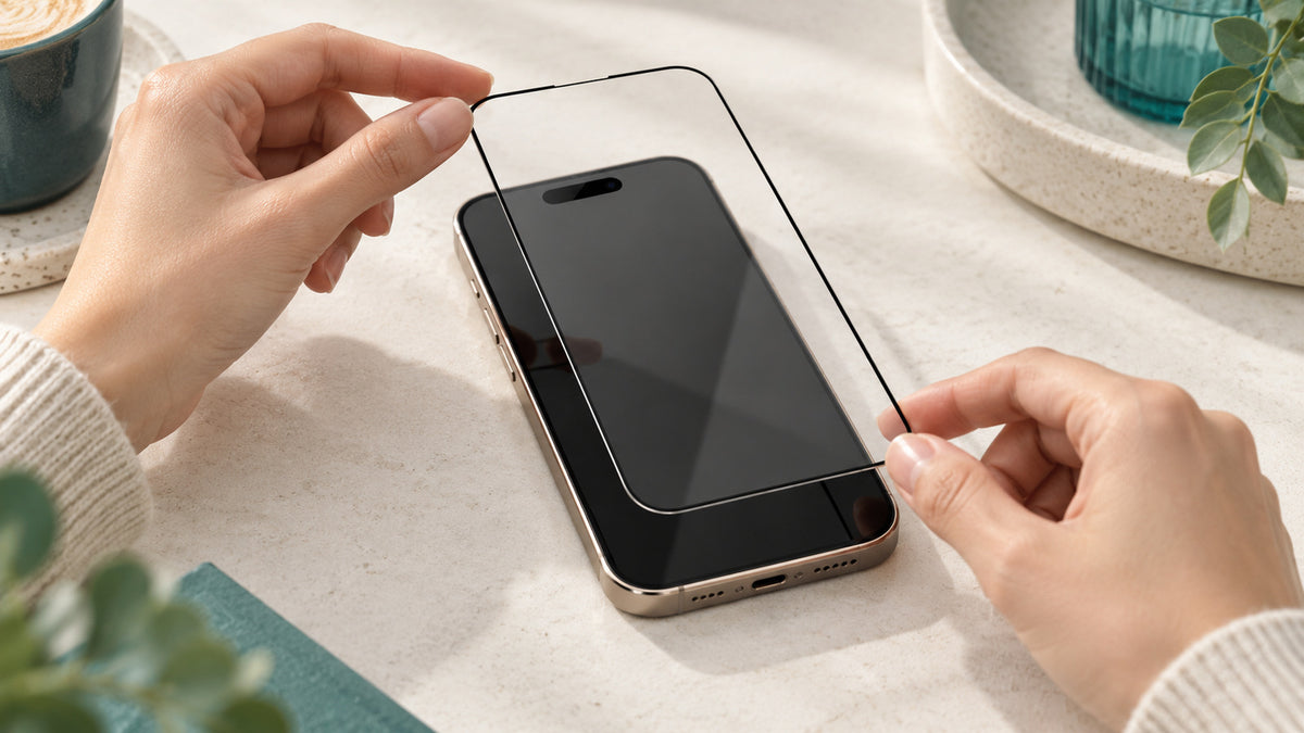 Screenprotector aanbrengen zonder luchtbellen