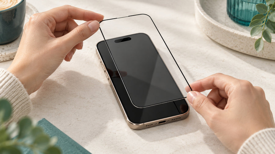 Screenprotector aanbrengen zonder luchtbellen
