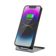 Forcell Flip Charge Qi2 Wireless Charger met MagSafe – USB-C – Draadloze Oplader – 15W – Zilver