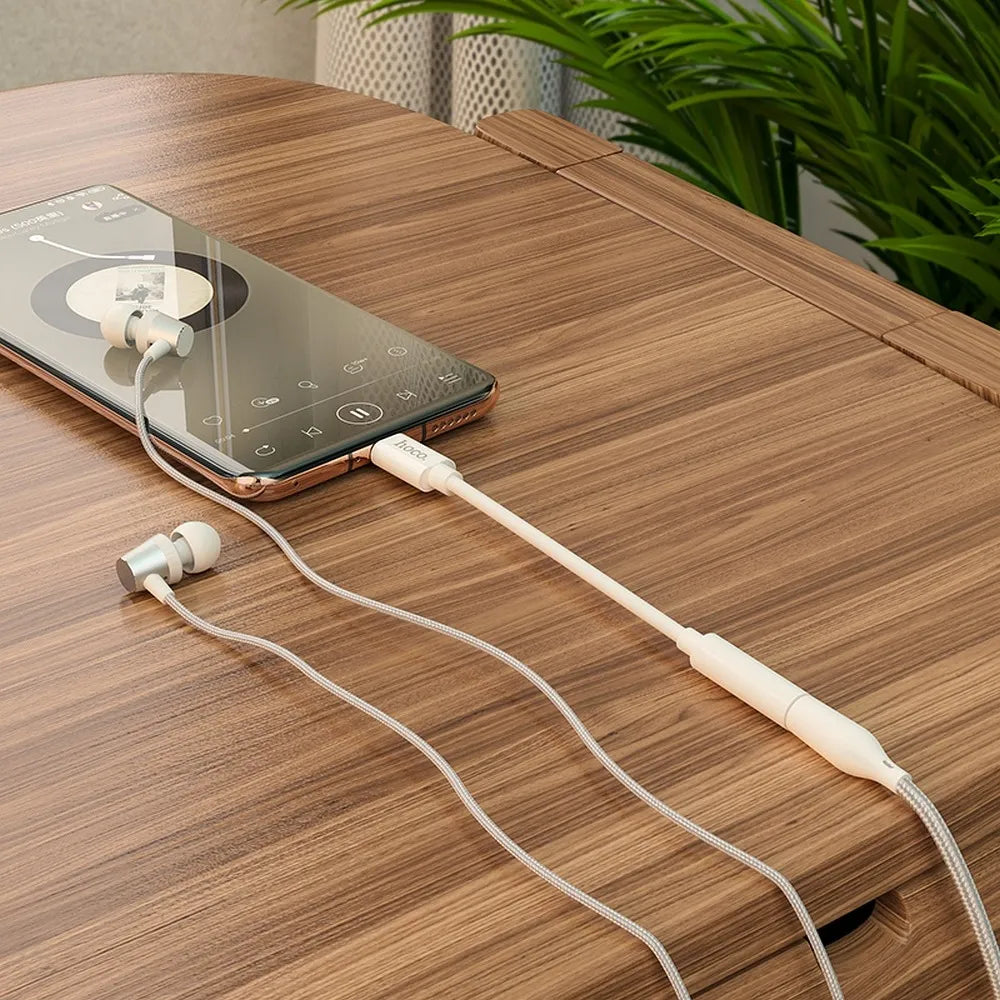 Hoco adapter USB-C naar 3,5 mm Jack – Audio adapter – 12 centimeter – Wit – productfoto 7