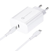 Forcell Oplader met USB-C naar USB-C kabel - 25 Watt - 1 meter - Wit