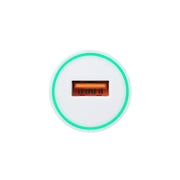 Forcell Autolader USB-A – Quick Charge 3.0 – 12/24V – 2.4A – Wit