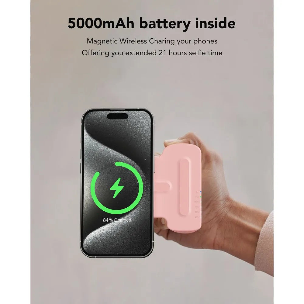Veger Powerbank Snapcam met MagSafe – 5000 mAh – 20W – Zwart – productfoto 8