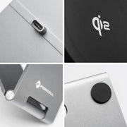 Forcell Flip Charge Qi2 Wireless Charger met MagSafe – USB-C – Draadloze Oplader – 15W – Zilver
