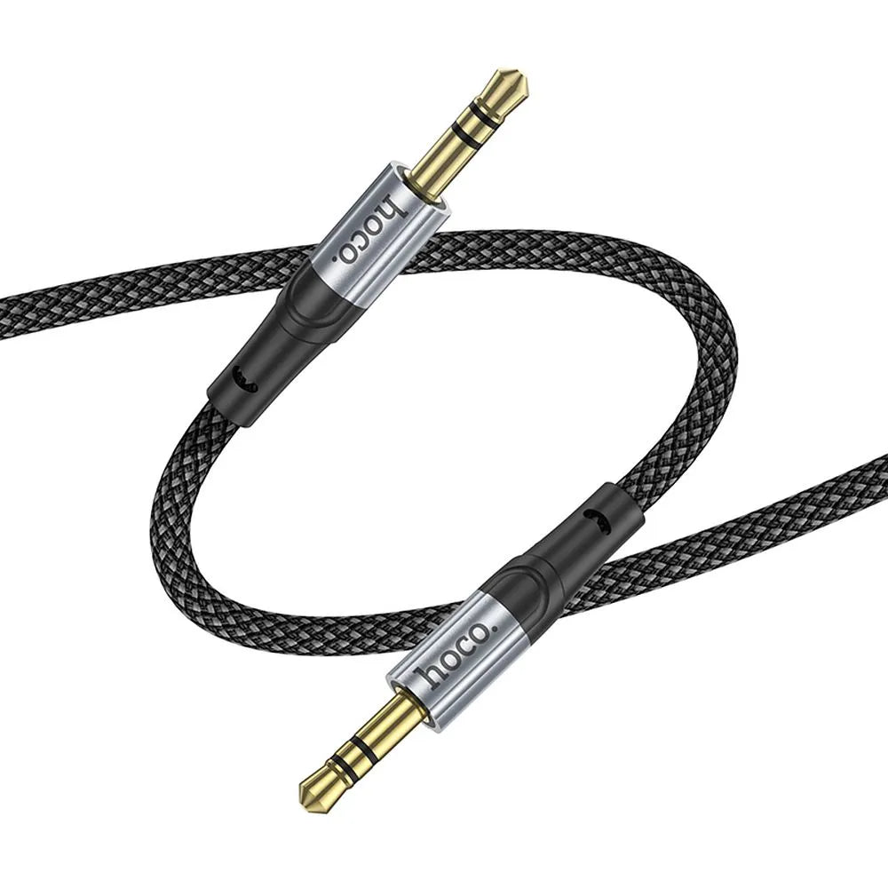 Hoco AUX kabel 3,5 mm Jack – Audio kabel Male to Male – 1 meter – Zwart – productfoto 3