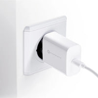 Forcell Oplader met USB-C naar USB-C kabel - 25 Watt - 1 meter - Wit