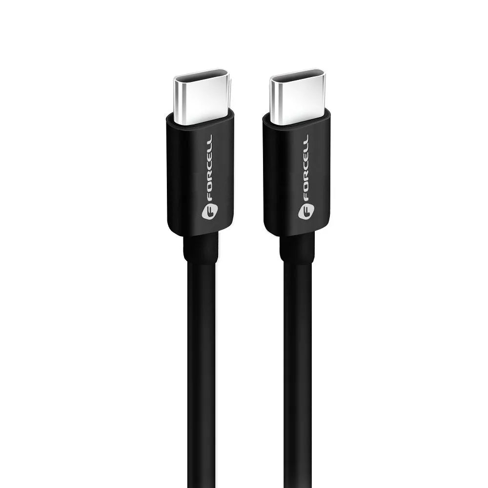 Forcell USB-C naar USB-C Kabel 60W QC4.0/PD – 3 meter – Zwart