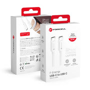 Forcell USB-C naar USB-C Kabel 60W QC4.0/PD – 2 meter – Wit