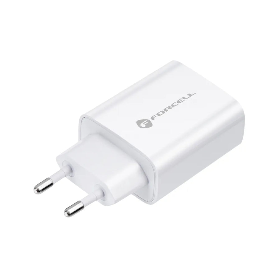 Forcell Oplader met USB-C naar Lightning kabel - 20 Watt - 1,2 meter - Wit
