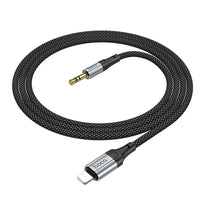 Hoco AUX kabel - Lightning naar 3,5 mm Jack – Audio kabel – 1 meter – Zwart