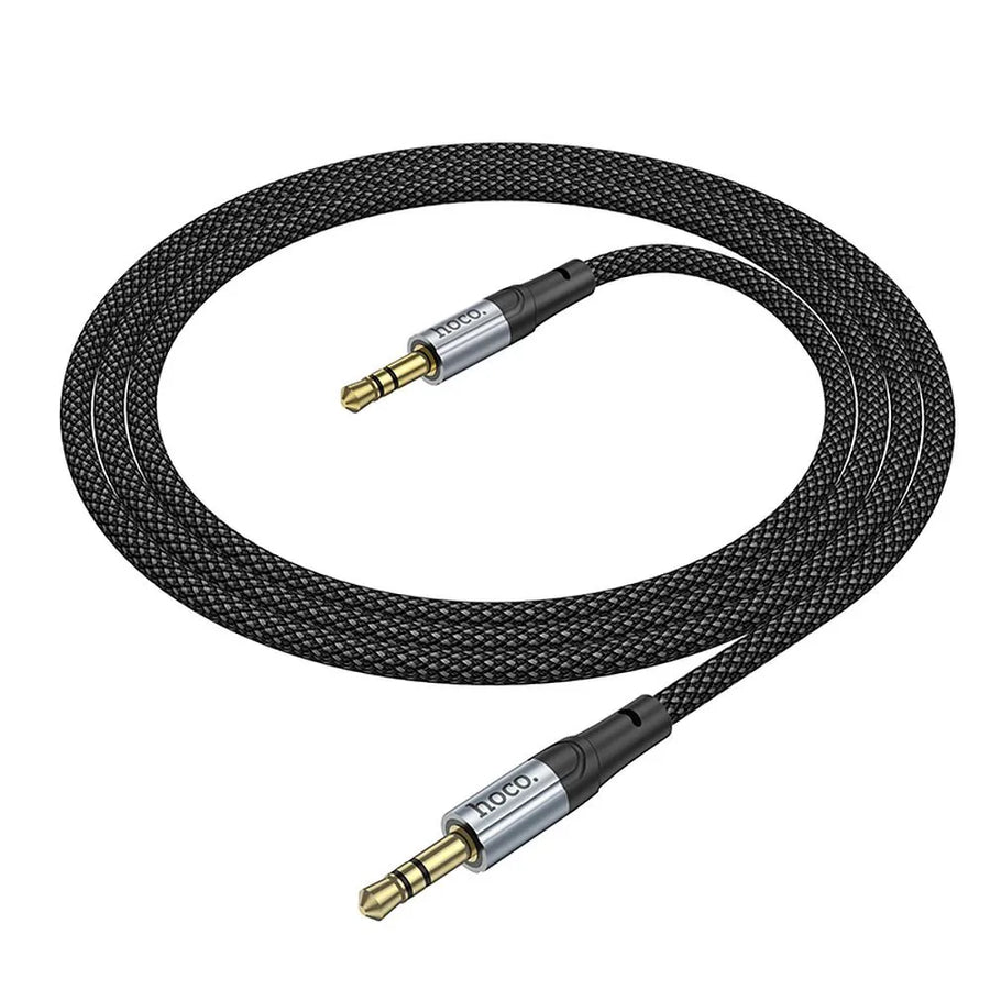 Hoco AUX kabel 3,5 mm Jack – Audio kabel Male to Male – 1 meter – Zwart