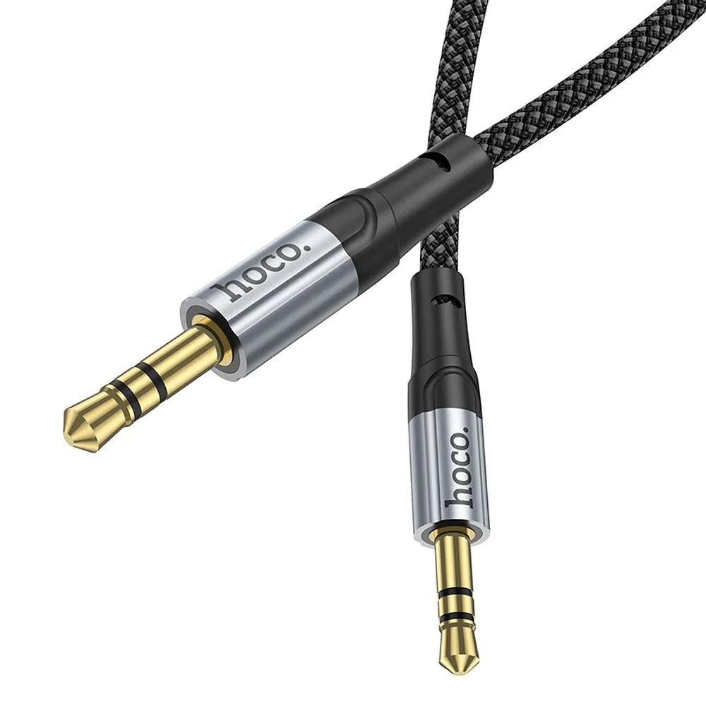 Hoco AUX kabel 3,5 mm Jack – Audio kabel Male to Male – 1 meter – Zwart – productfoto 4