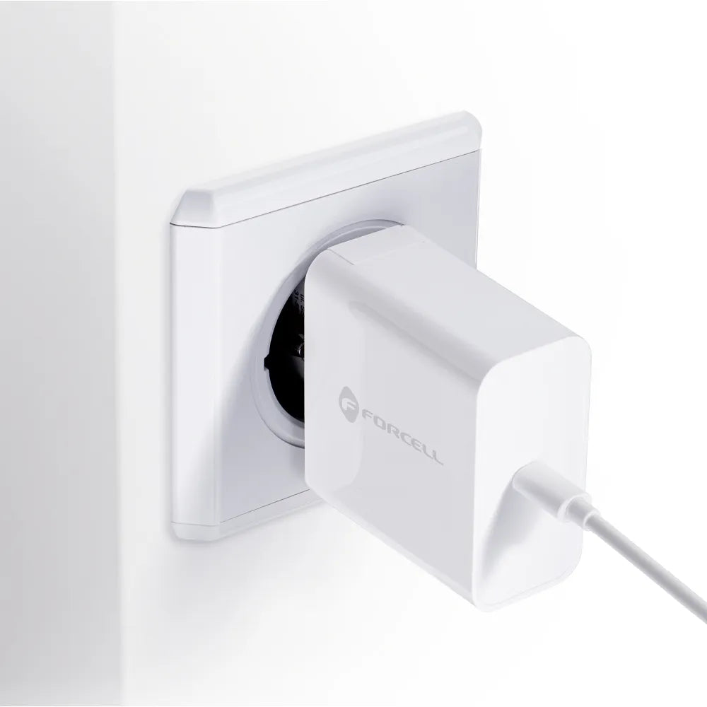 Forcell Oplader – Wall Charger – 45 Watt – USB-C – Wit – productfoto 6