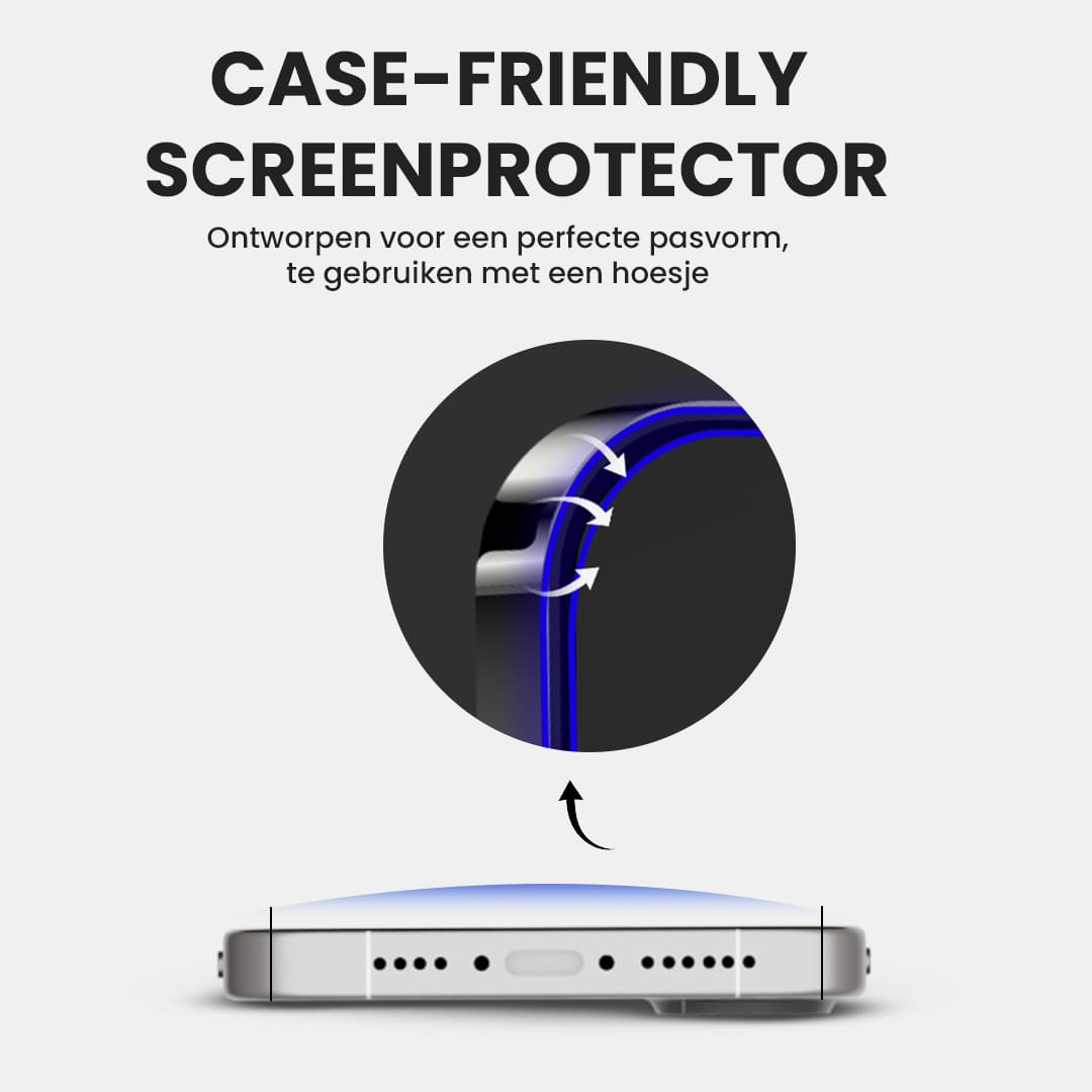Casify Gehard Glas Screenprotector voor de iPhone 16 Pro Max – productfoto 3