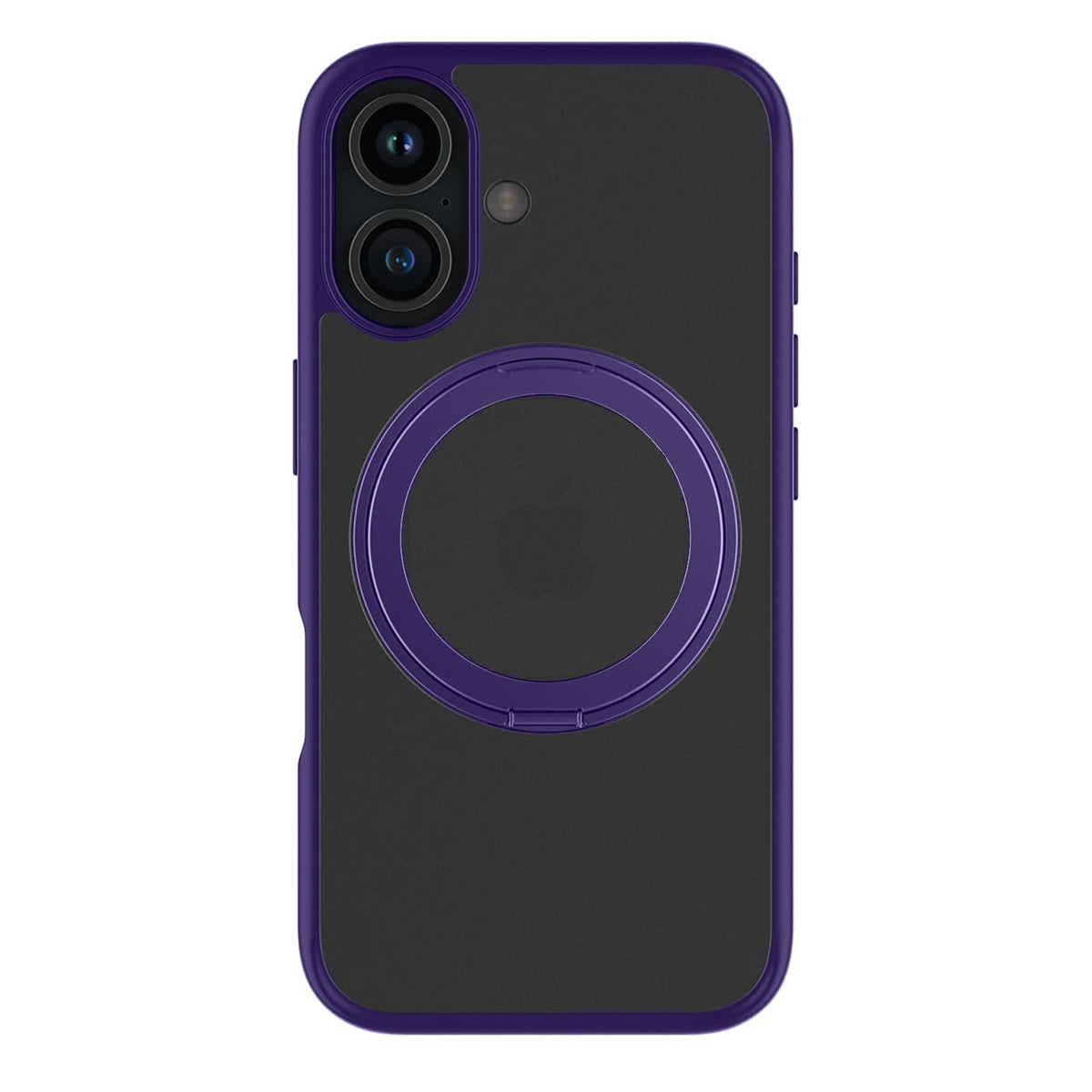 Casify Étui avec béquille réglable à 360° avec MagSafe pour iPhone 16 Plus Violet foncé mat