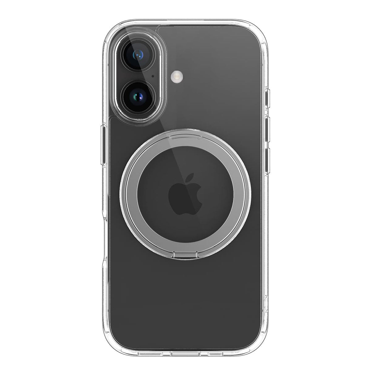 Casify Étui avec béquille réglable à 360° avec MagSafe pour iPhone 16 Plus Transparent