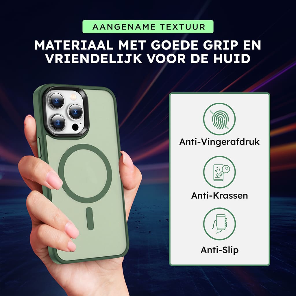 Casify Classic Hybrid Case avec MagSafe Matte Dark Green2