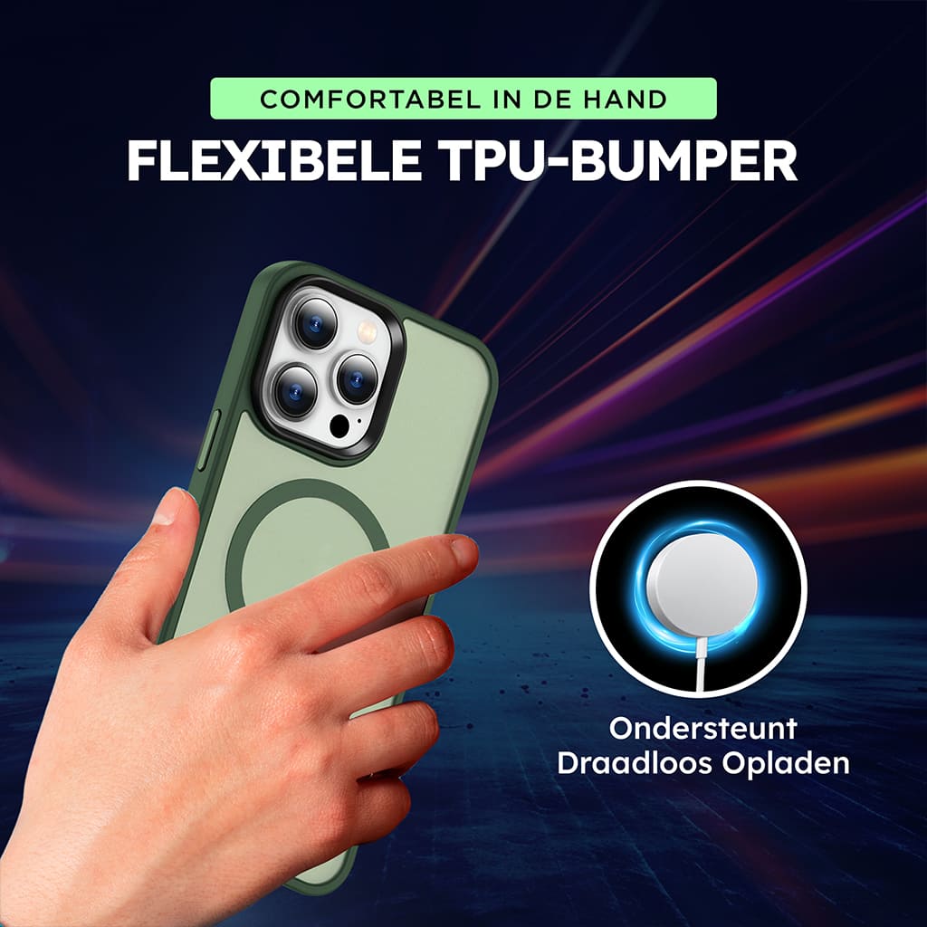 Casify Classic Hybrid Case avec MagSafe Matte Dark Green3