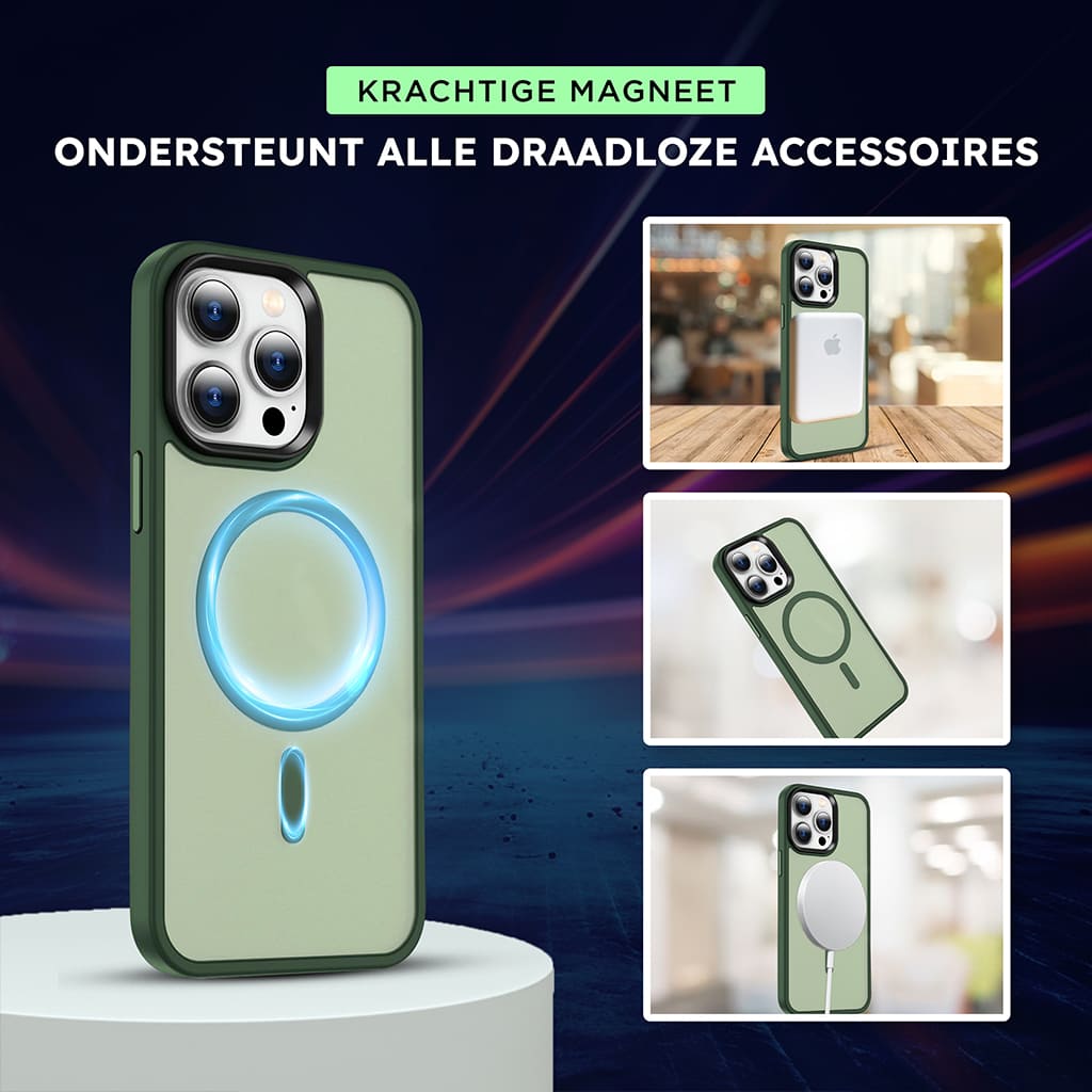 Casify Classic Hybrid Case avec MagSafe Matte Dark Green4