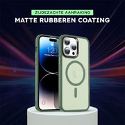 Casify Classic Hybrid Hoesje met MagSafe Mat Donkergroen5