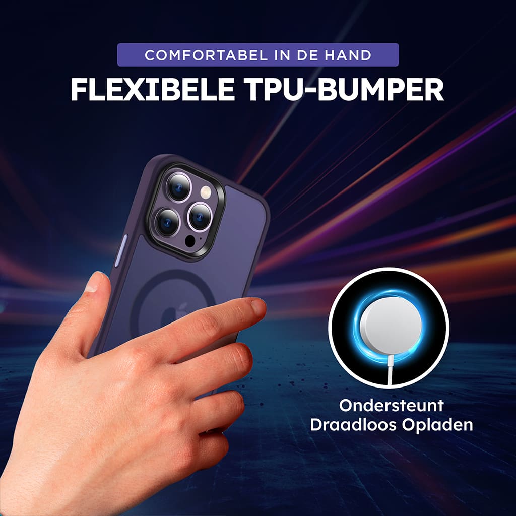 Casify Étui hybride classique avec MagSafe Matte Dark Purple3