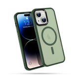 Casify Classic Hybrid Hoesje voor iPhone met MagSafe Mat Donkergroen2