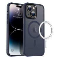 Casify Classic Hybrid iPhone Hoesje met MagSafe Mat Donkerblauw2