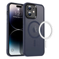 Casify Matte Hoesje met MagSafe voor de iPhone 12/12 Pro - Mat Donkerblauw