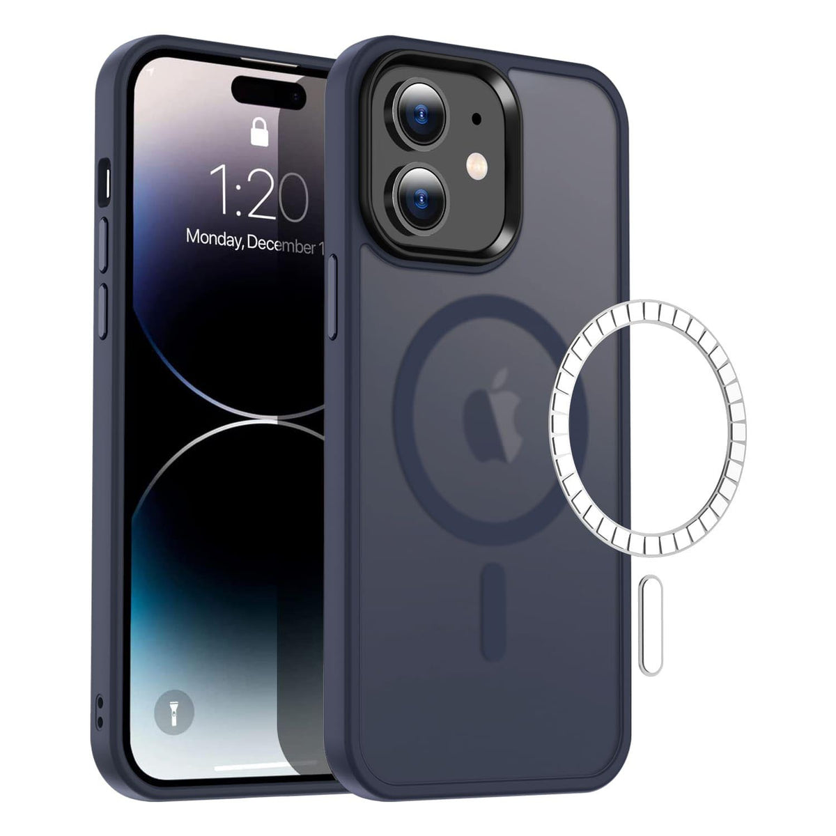 Casify Classic Hybrid iPhone Case avec MagSafe Matte Dark Blue3