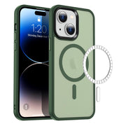 Casify Classic Hybrid iPhone Hoesje met MagSafe Mat Donkergroen2