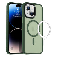 Casify Classic Hybrid iPhone Hoesje met MagSafe Mat Donkergroen2