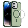 Casify Matte Hoesje met MagSafe voor de iPhone 11 - Mat Donkergroen