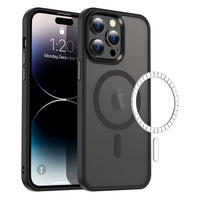 Casify Classic Hybrid iPhone Hoesje met MagSafe Mat Zwart