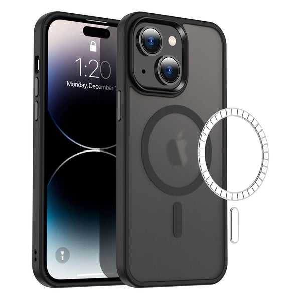 Casify Classic Hybrid iPhone Hoesje met MagSafe Mat Zwart2