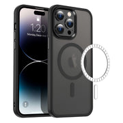 Casify Classic Hybrid iPhone Hoesje met MagSafe Mat Zwart