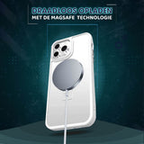 Casify Hoesje met MagSafe & Kickstand Standaard – Mat Transparant2