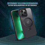 Casify Hoesje met MagSafe & Kickstand Standaard – Mat Zwart5