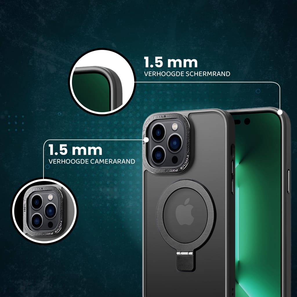 Étui Casify avec MagSafe et béquille standard – Noir mat