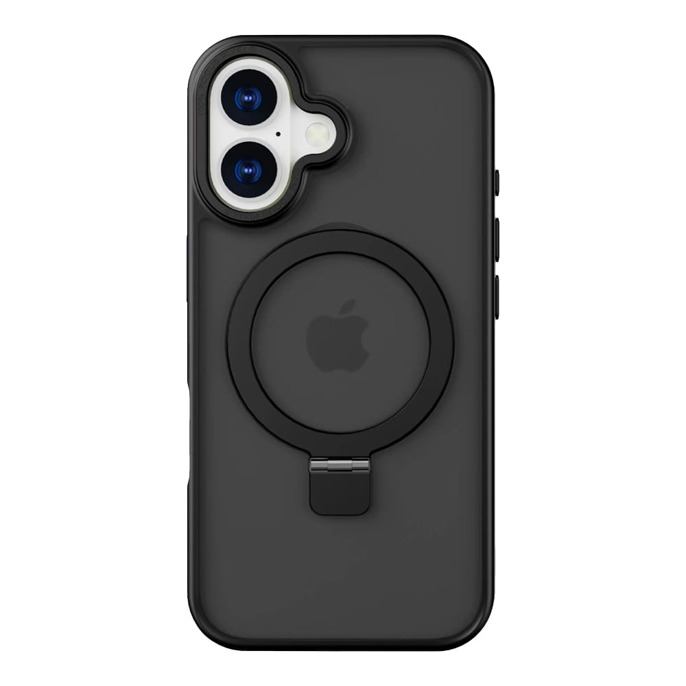 Casify Kickstand Case avec MagSafe pour iPhone 16 Noir Mat