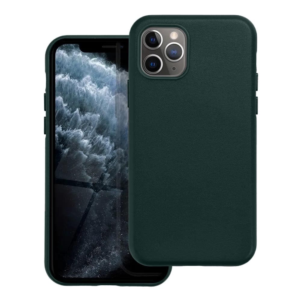 Étui en cuir Casify avec MagSafe pour iPhone 11 Pro Forest Green2