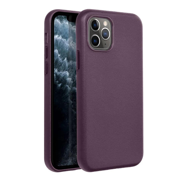 Casify Leren Hoesje met MagSafe voor iPhone 11 Pro Donkerpaars