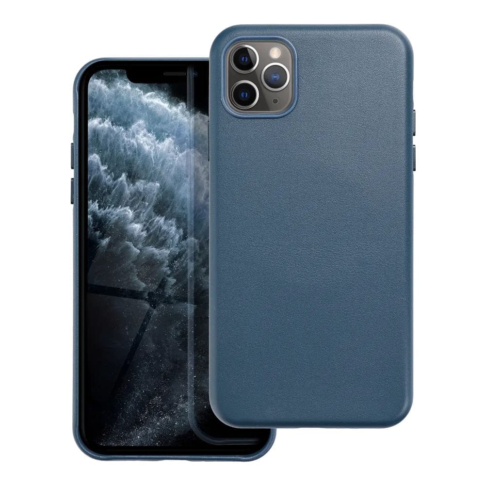 Casify Étui en cuir avec MagSafe pour iPhone 11 Pro Max Bleu foncé2