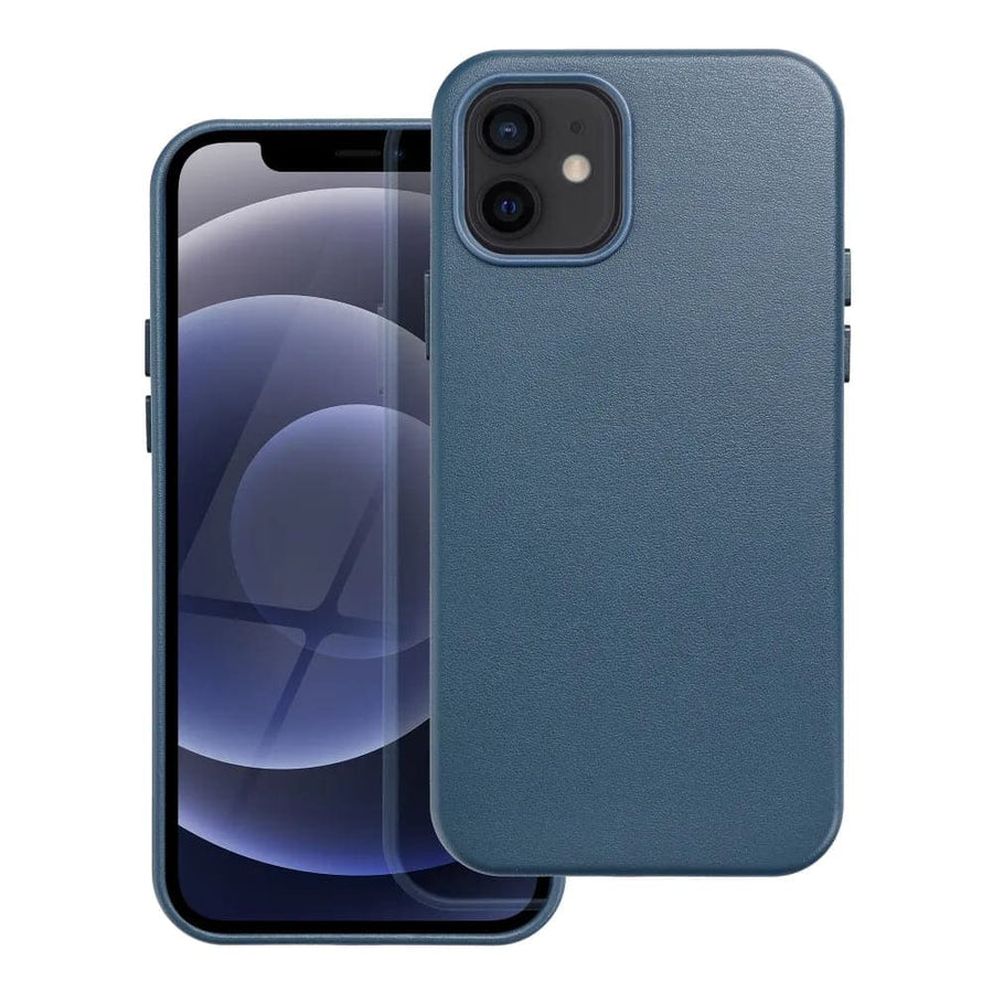 Casify Leren Hoesje met MagSafe voor iPhone 12 Donkerblauw2